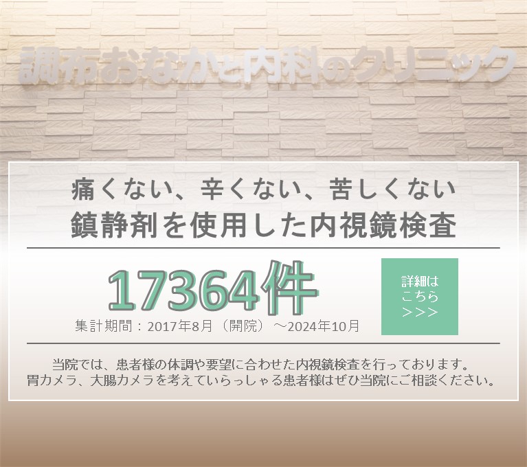 年間2000件を超える内視鏡件数